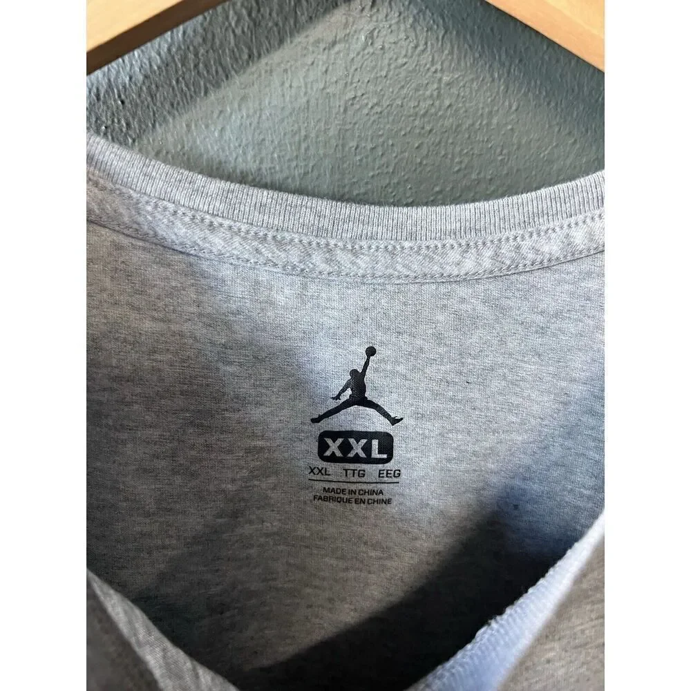 Jordan Brand Gray Short Sleeve Olympic Graphic T-shirt Size 2XL